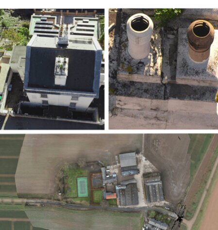 Pilota di drone che controlla un’ispezione tecnica presso un impianto industriale