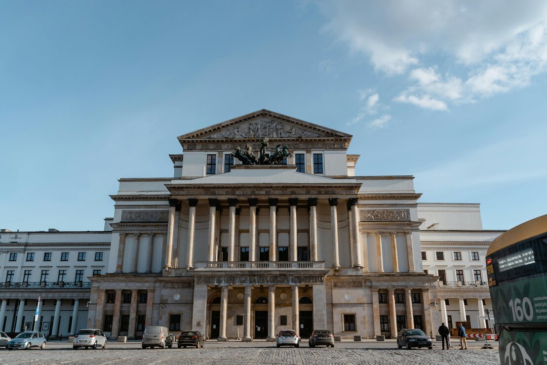Centro cittadino ripreso dall’alto con un drone